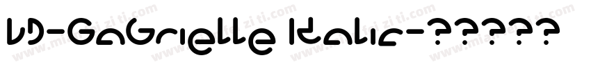 LD-Gabrielle Italic字体转换